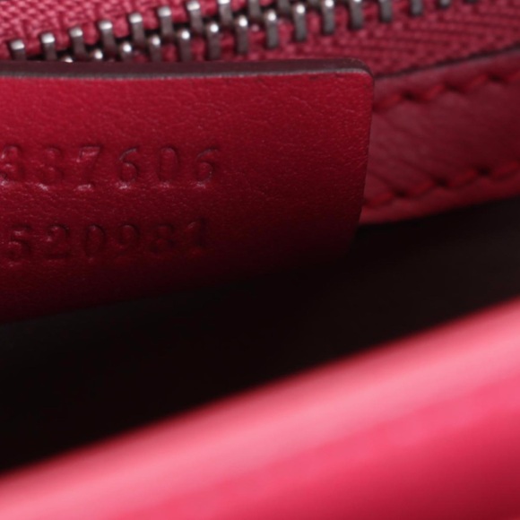 Gucci Fuchsia Leather Chain Shoulder Bag - Picture 8 of 12